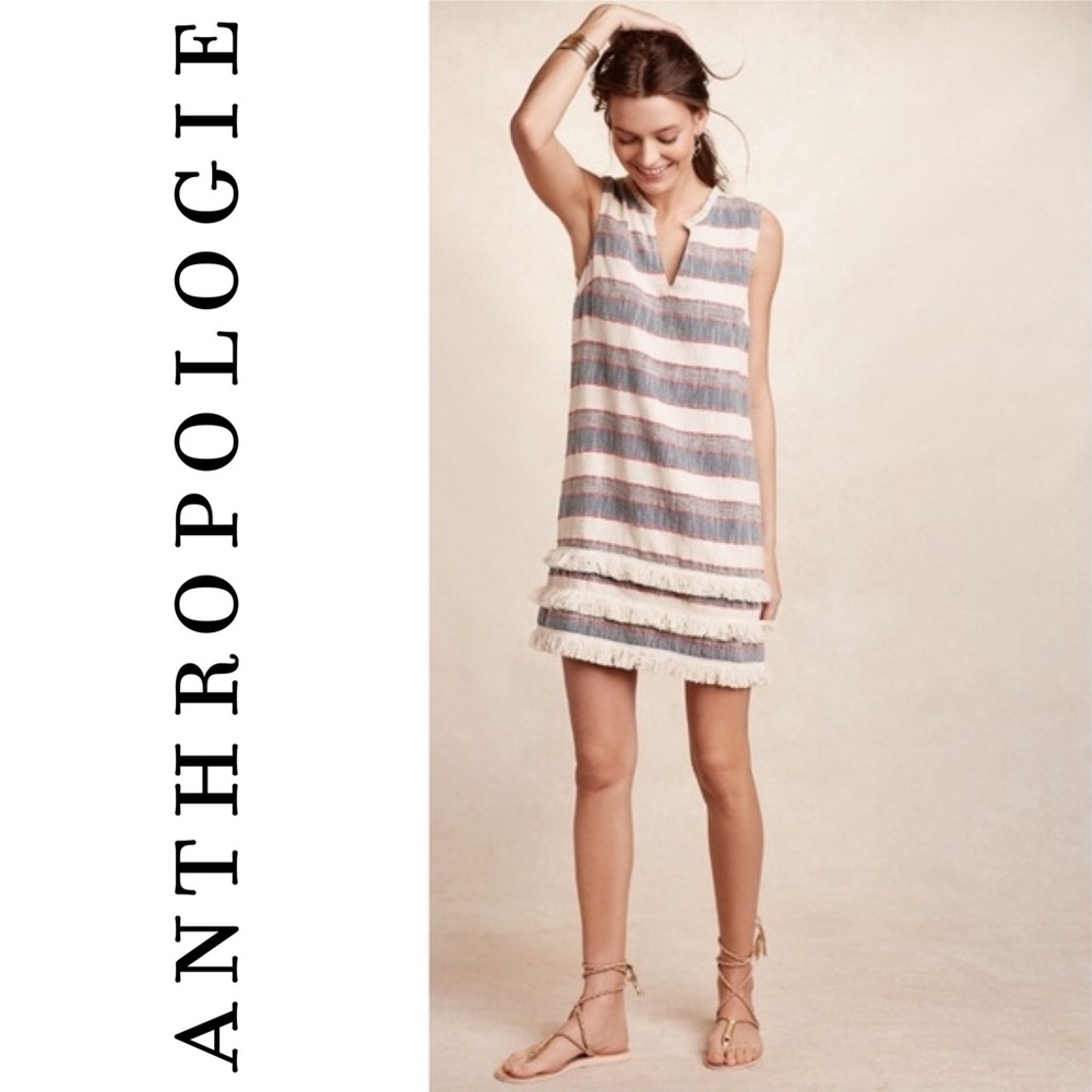 - Anthropology Holding Horses Fringe Dress